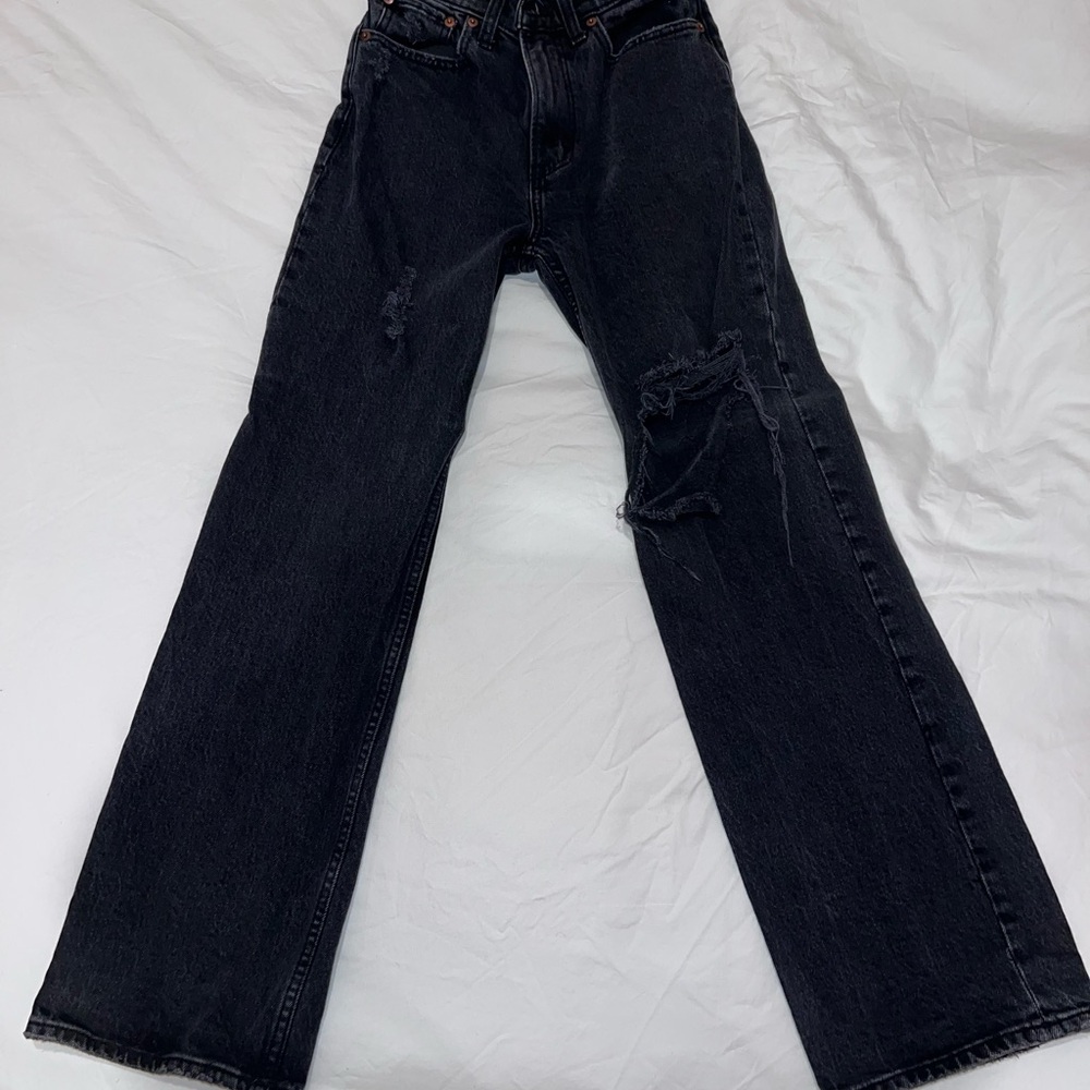 Abercrombie & Fitch Women's Black 90’s Ultra High Rise Relaxed Jeans